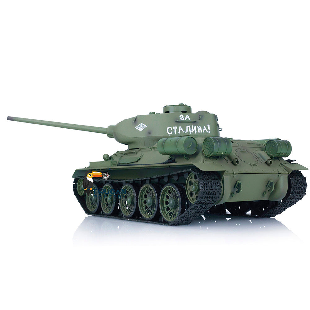 TOUCAN RC HOBBY IOEWOJ278 Henglong 1/16 2.4G TK7.0 Plastic 3909 Soviet Union T34/85 RTR RC Tank BB Infrared Combat 360 Degrees Turret Smoke Metal Barrel