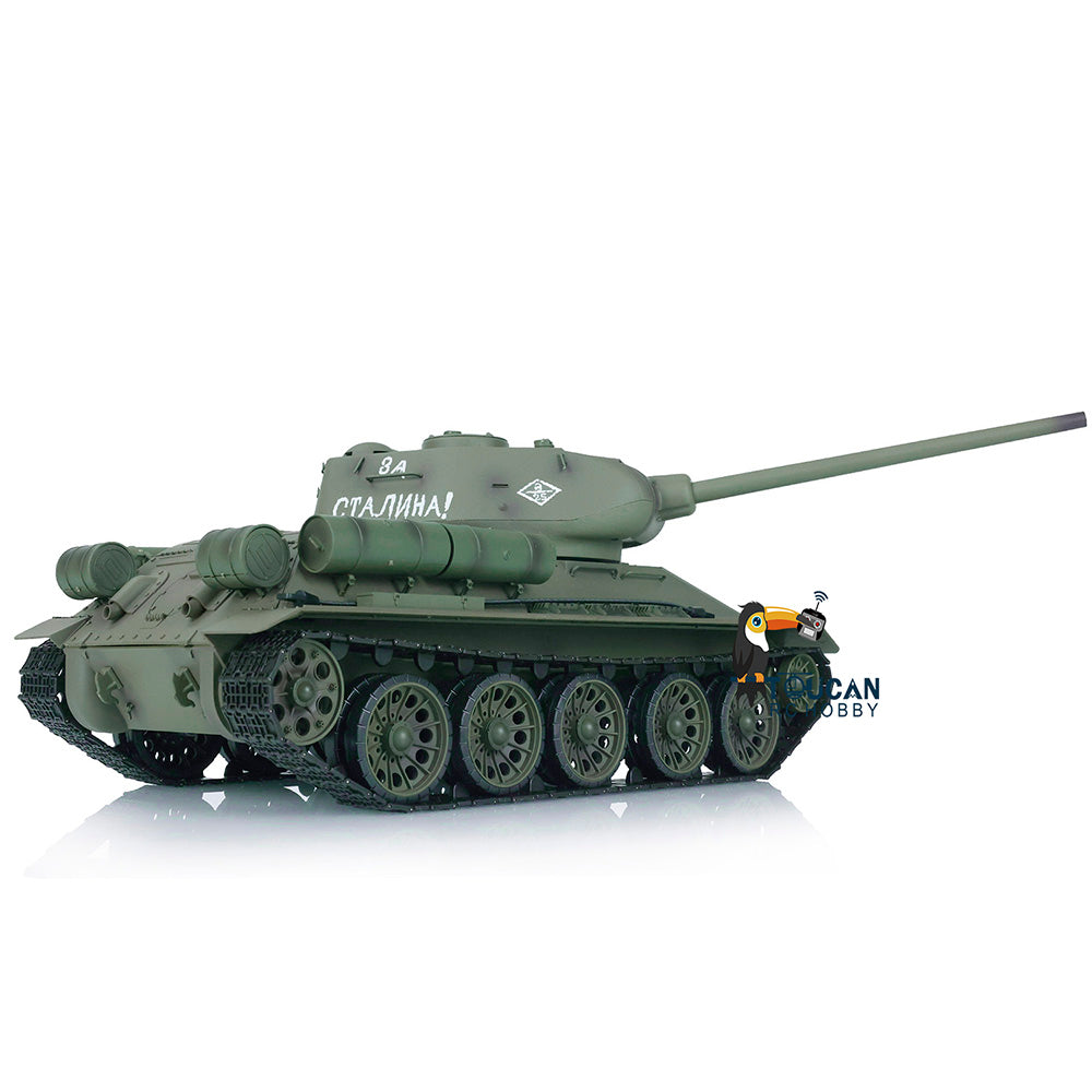TOUCAN RC HOBBY IOEWOJ278 Henglong 1/16 2.4G TK7.0 Plastic 3909 Soviet Union T34/85 RTR RC Tank BB Infrared Combat 360 Degrees Turret Smoke Metal Barrel