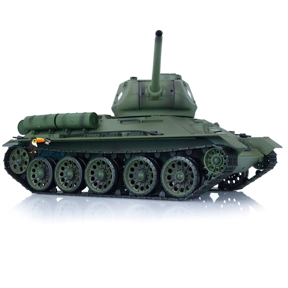 TOUCAN RC HOBBY IOEWOJ278 Henglong 1/16 2.4G TK7.0 Plastic 3909 Soviet Union T34/85 RTR RC Tank BB Infrared Combat 360 Degrees Turret Smoke Metal Barrel