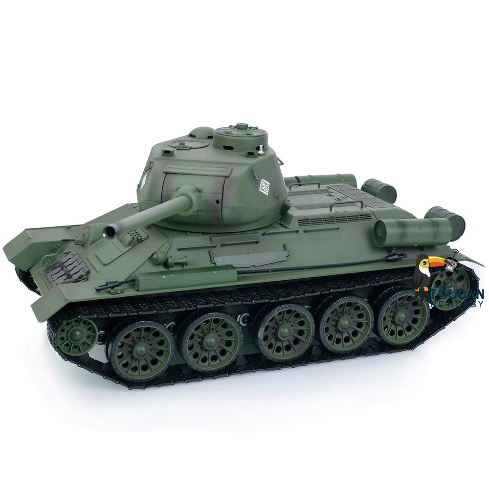 TOUCAN RC HOBBY IOEWOJ278 Henglong 1/16 2.4G TK7.0 Plastic 3909 Soviet Union T34/85 RTR RC Tank BB Infrared Combat 360 Degrees Turret Smoke Metal Barrel