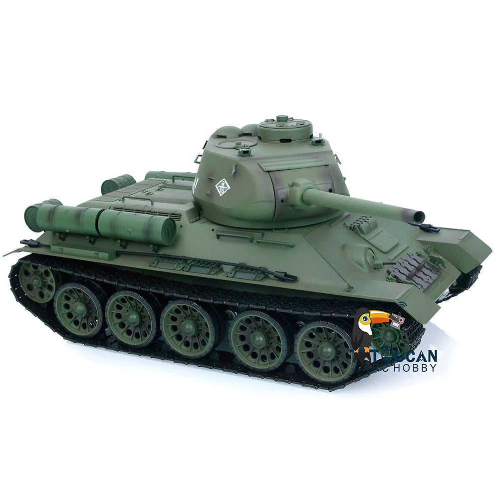 TOUCAN RC HOBBY IOEWOJ278 Henglong 1/16 2.4G TK7.0 Plastic 3909 Soviet Union T34/85 RTR RC Tank BB Infrared Combat 360 Degrees Turret Smoke Metal Barrel
