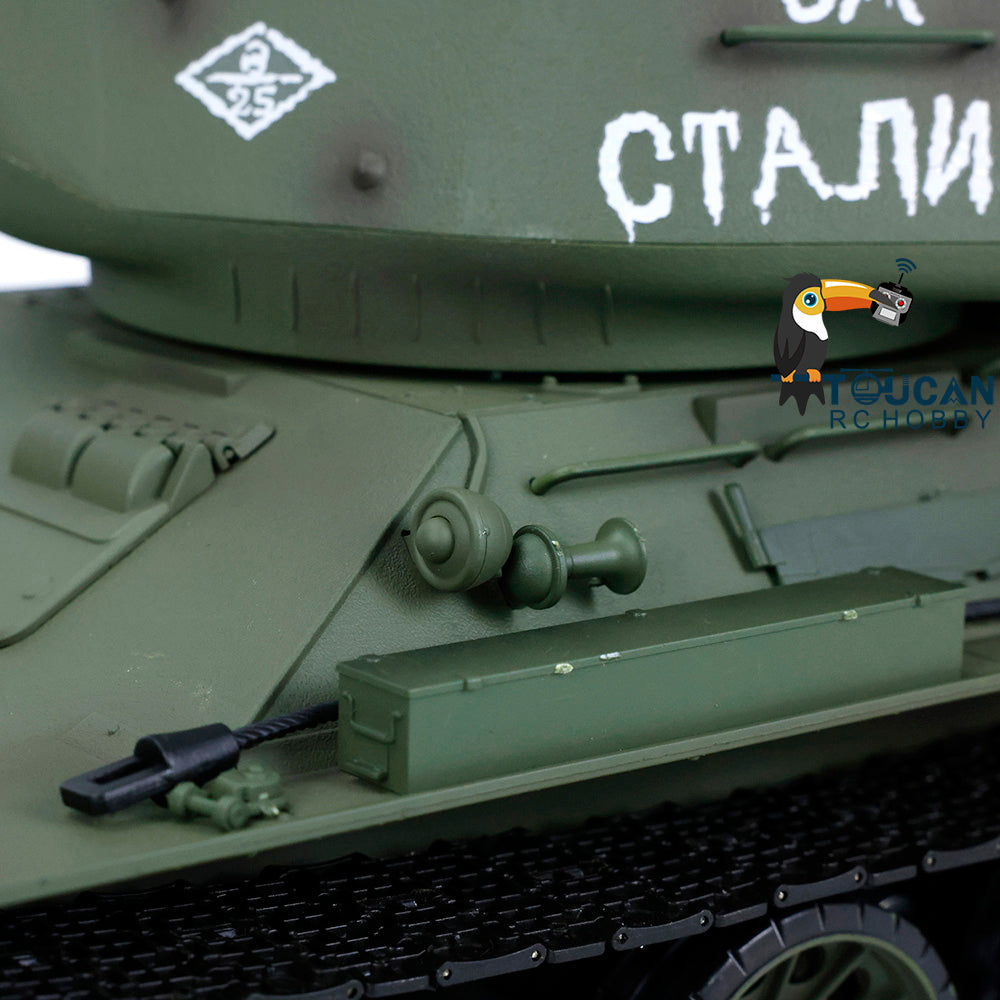 TOUCAN RC HOBBY IOEWOJ278 Henglong 1/16 2.4G TK7.0 Plastic 3909 Soviet Union T34/85 RTR RC Tank BB Infrared Combat 360 Degrees Turret Smoke Metal Barrel