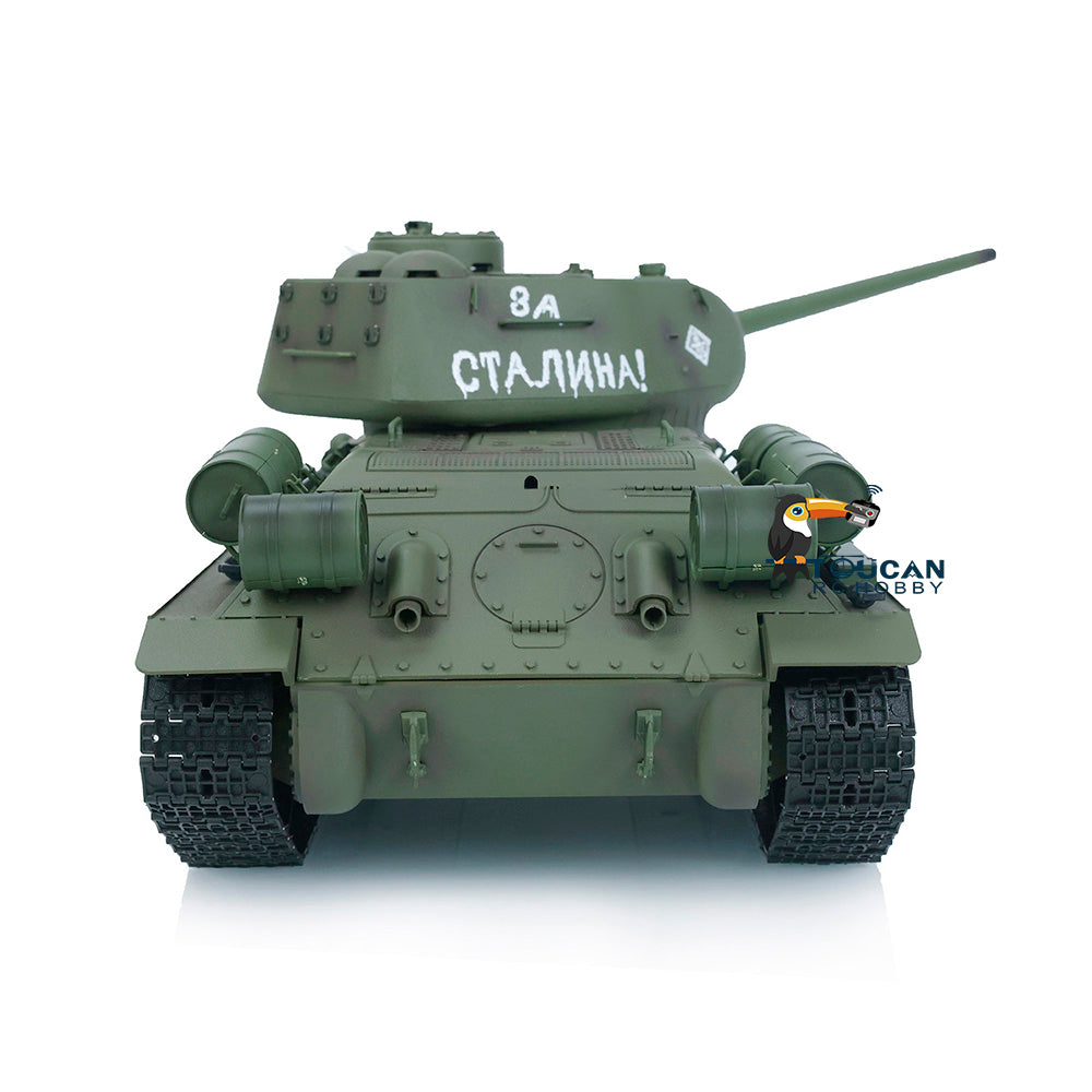 TOUCAN RC HOBBY IOEWOJ278 Henglong 1/16 2.4G TK7.0 Plastic 3909 Soviet Union T34/85 RTR RC Tank BB Infrared Combat 360 Degrees Turret Smoke Metal Barrel