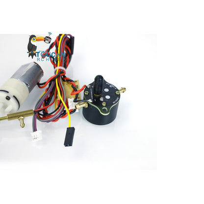 Metal Machine Gun Sets With Smoke Generator Tube Module for Upgrade Heng Long 1/16 7.0 Main Board RC Tank Remote Control Model Parts