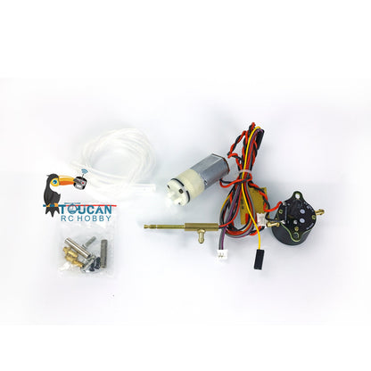 Metal Machine Gun Sets With Smoke Generator Tube Module for Upgrade Heng Long 1/16 7.0 Main Board RC Tank Remote Control Model Parts