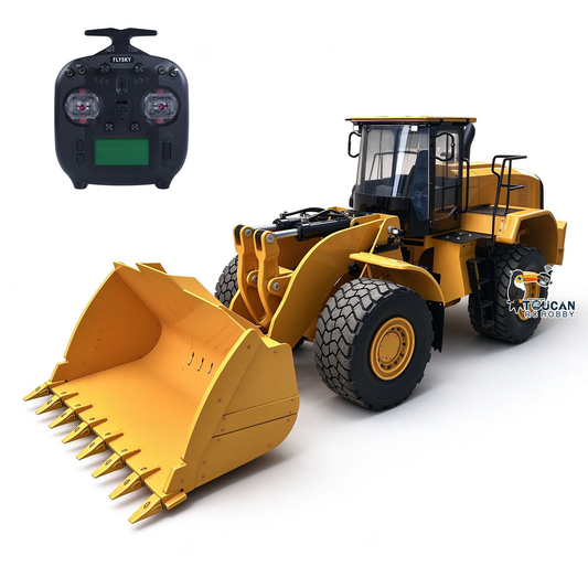TOUCAN RC HOBBY 982 1/8 4WD Metal Chassis RC Hydraulic Wheel Loader Differential Locks Brushless Motor Smoke Light Sound System