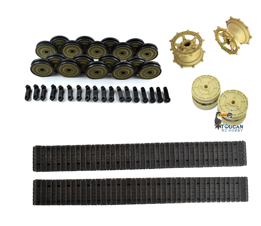 1/16 RC Henglong German King Tiger Tank 3888A RC Tank Plastic TracksRoad Wheels