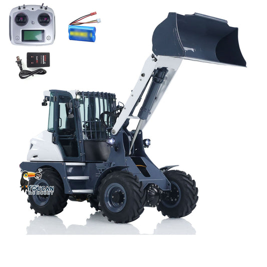 In Stock TOUCAN RC HOBBY LESU AOUE MCL8 1/14 4X4 Metal RC Hydraulic Wheel Loader A0015 RTR Towing Hook I6S Radio Controller 4 Ways Valve Rear Axle Differential Lock Sound Light System