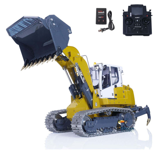 TOUCAN RC HOBBY LESU LR636 1/14 Metal RC Hydraulic Loader B0014 Brushless Drive Motor Tail Hook Rear Plow PL18EV Lite Remote Controller 4 Ways Directional Valve Sound Light System
