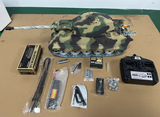 Free Shipping Second Hand CN Stock Second-hand Henglong 1/16 7.0 Customized King Tiger RC Tank FPV Barrel Recoil 3888A Metal