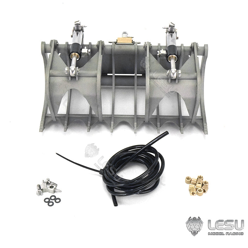 TOUCAN RC HOBBY LESU 1/14 RC Tracked Skid-Steer Loader Aoue LT5 Metal Hydraulic DIY Model Gripper Dozer Hay Clamp Dozer Blade Gripper Sweeper Hay Clamp