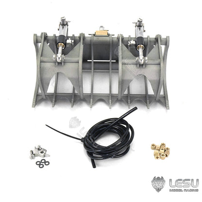 TOUCAN RC HOBBY LESU 1/14 RC Tracked Skid-Steer Loader Aoue LT5 Metal Hydraulic DIY Model Gripper Dozer Hay Clamp Dozer Blade Gripper Sweeper Hay Clamp