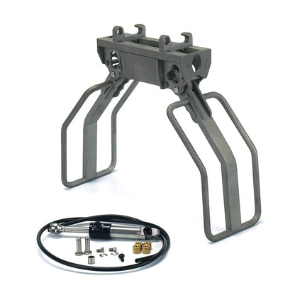 TOUCAN RC HOBBY LESU 1/14 Metal RC Loader Aoue-LT5H Hydraulic Wheeled Skid-Steer Construction Vehicle Model Light Sound DIY Wheels Hubs fork Bucket Gripper Ripper Scarifier Shovel Clamp