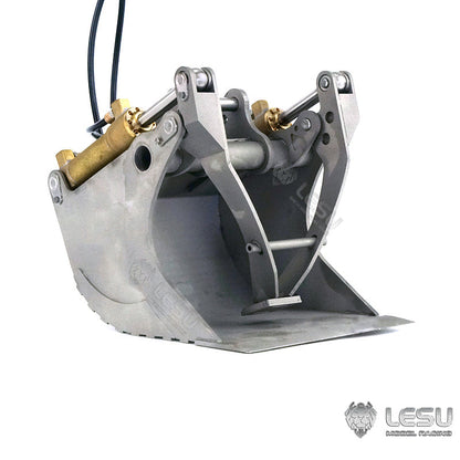 TOUCAN RC HOBBY 1/14 LESU RC Metal Hydraulic Aoue ET30H Wheeled Excavator Model Pump Cabin Sticker Display Grapple Ripper Bucket Scraper Compactor