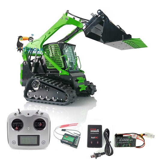 Lesu 1/14 Metal RC Hydraulic Tracked Skid-Steer Loader Aoue LT5 Hydraulic Construction Vehicles