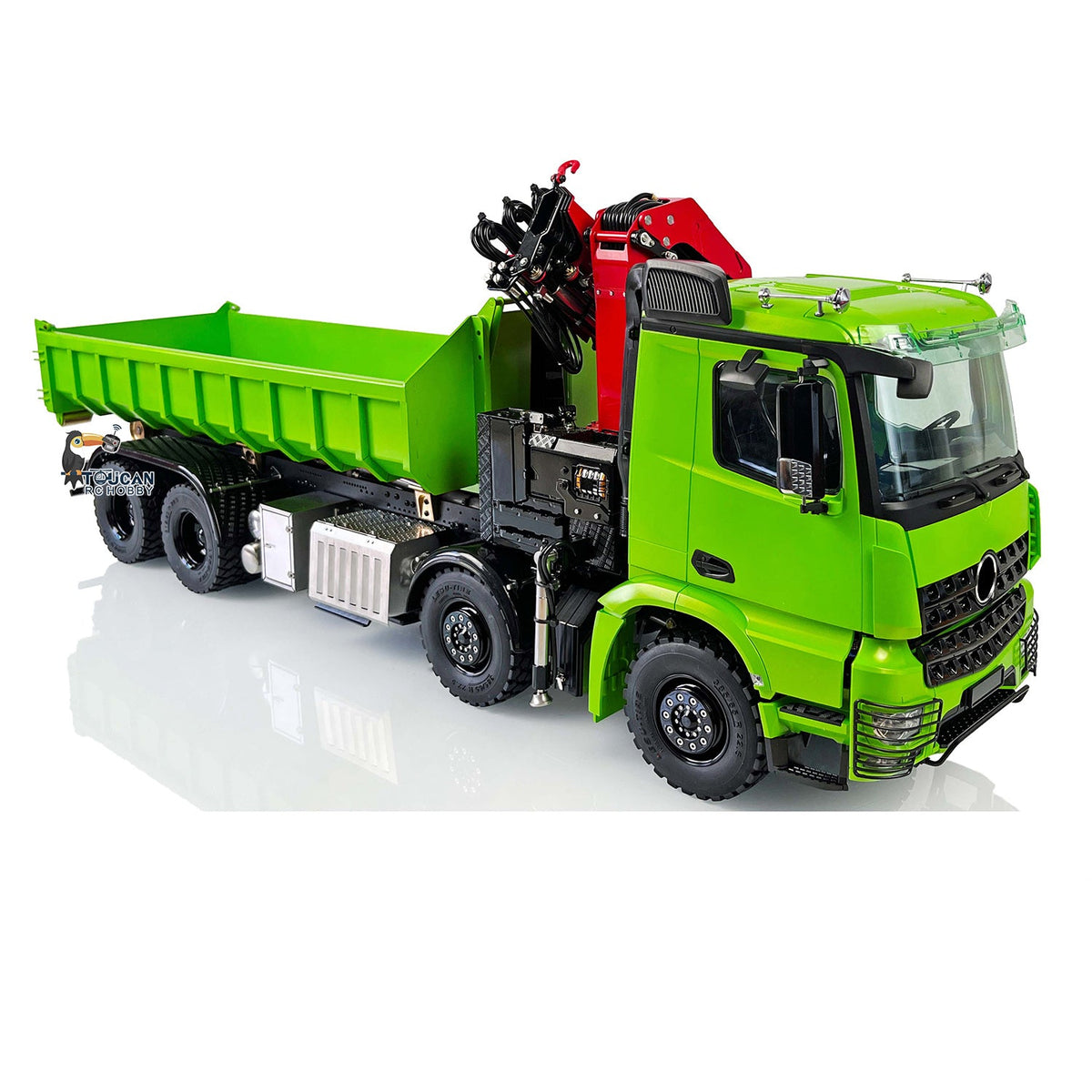 8X8 Lesu 1/14 Metal RC Hydraulic Roll On Off Crane Dump Truck Z0017