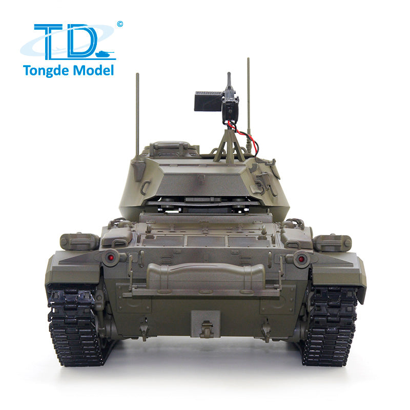 TOUCAN RC HOBBY Tongde M24 Chaffee 1/16 Remote Control Light Tank Infrared Combating System Turret Rotate