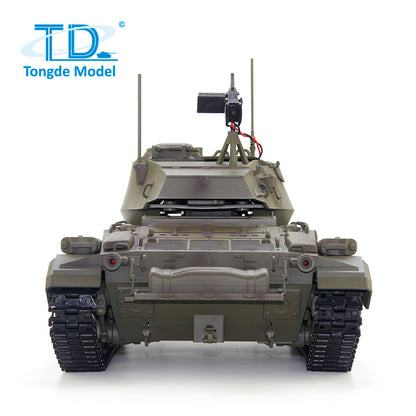 TOUCAN RC HOBBY Tongde M24 Chaffee 1/16 Remote Control Light Tank Infrared Combating System Turret Rotate