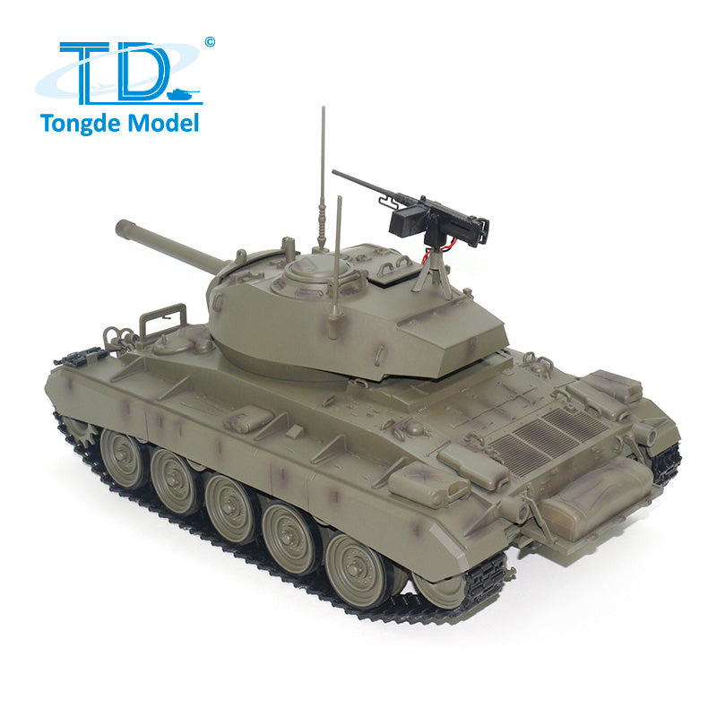 TOUCAN RC HOBBY Tongde M24 Chaffee 1/16 Remote Control Light Tank Infrared Combating System Turret Rotate
