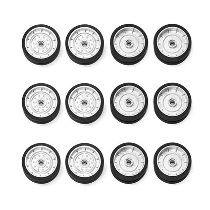 Metallketten, Umlenkräder, Laufräder, Aufhängung, Kipphebel, Laufräder, Antriebsrad und Umlenkrad für 1/16 TD M60W RC-Panzermodell