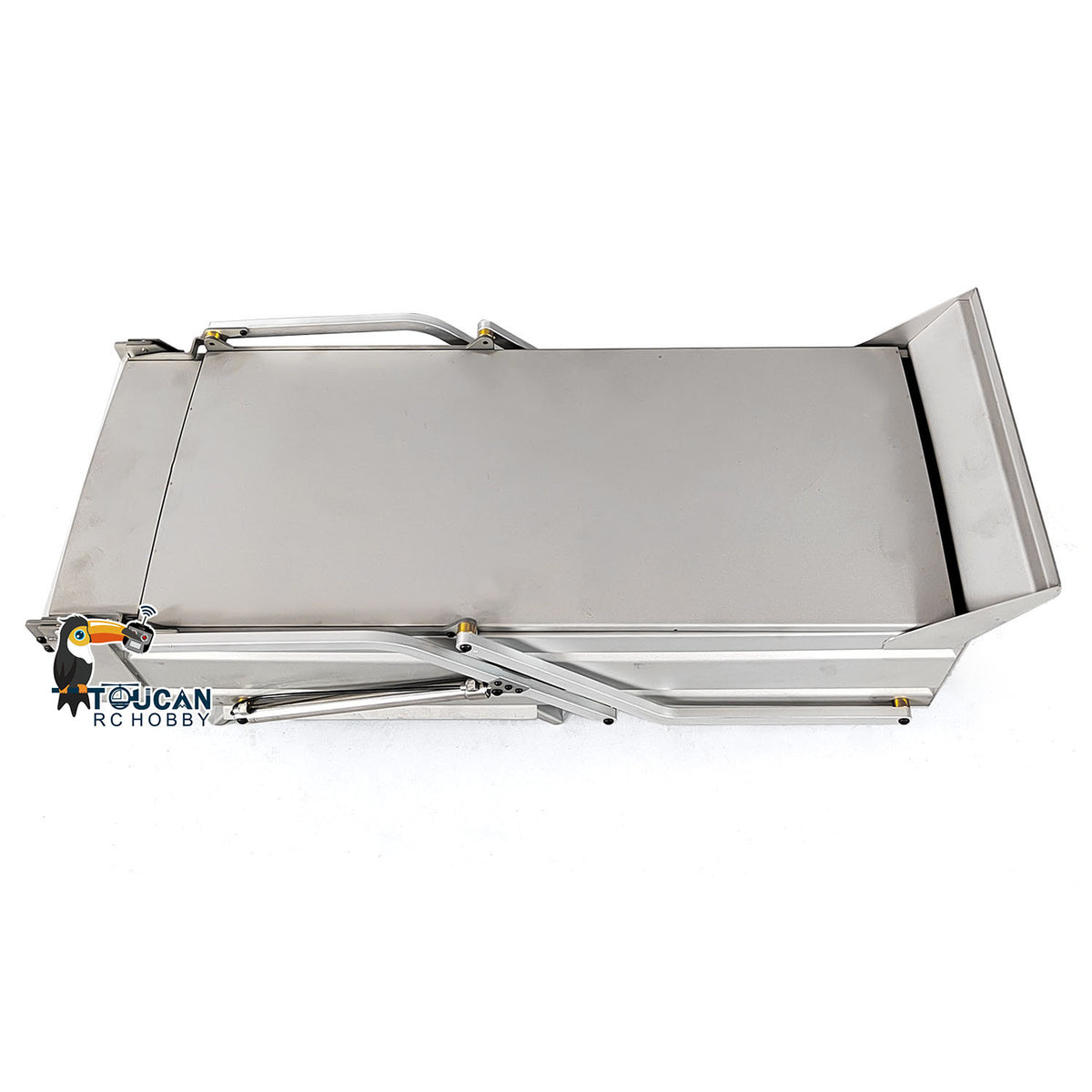 Metall U-förmigen Eimer für 1/14 8x8 Fernbedienung Dumper RC Hydraulische Dumper DIY Ersatzteile Zubehör