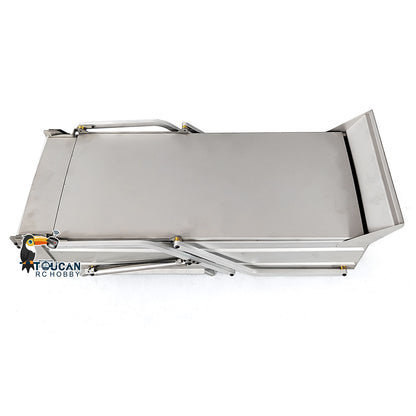 Metall U-förmigen Eimer für 1/14 8x8 Fernbedienung Dumper RC Hydraulische Dumper DIY Ersatzteile Zubehör