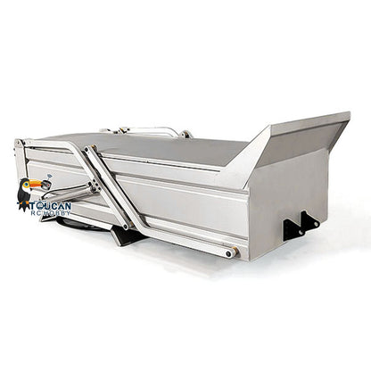 Metall U-förmigen Eimer für 1/14 8x8 Fernbedienung Dumper RC Hydraulische Dumper DIY Ersatzteile Zubehör
