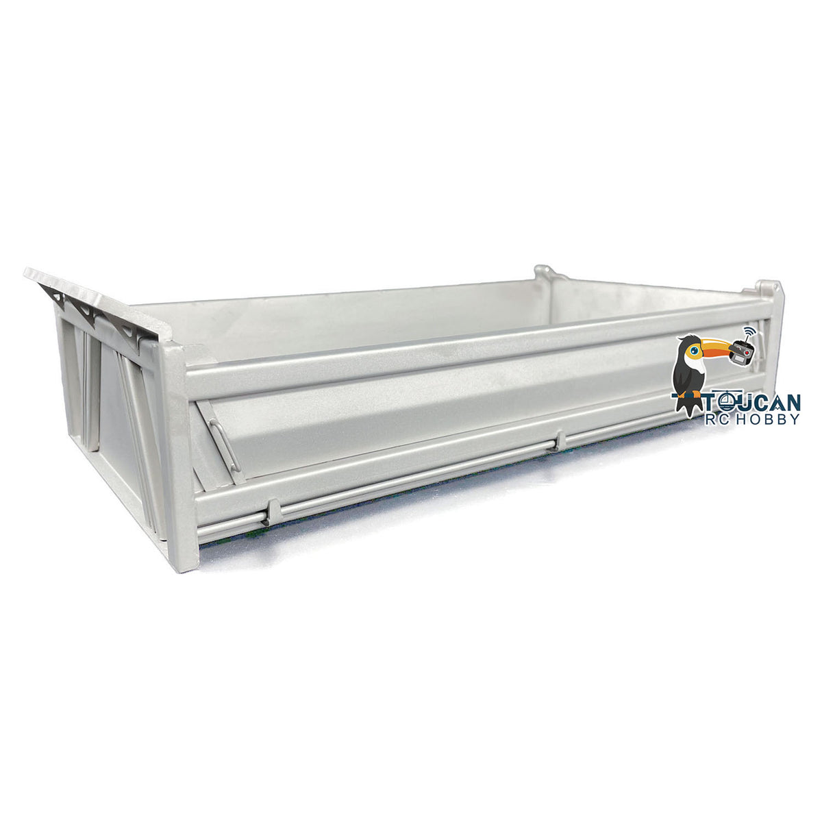 Metall U-förmigen Eimer für 1/14 8x8 Fernbedienung Dumper RC Hydraulische Dumper DIY Ersatzteile Zubehör