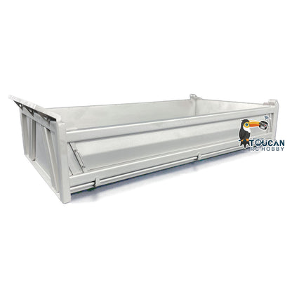 Metall U-förmigen Eimer für 1/14 8x8 Fernbedienung Dumper RC Hydraulische Dumper DIY Ersatzteile Zubehör