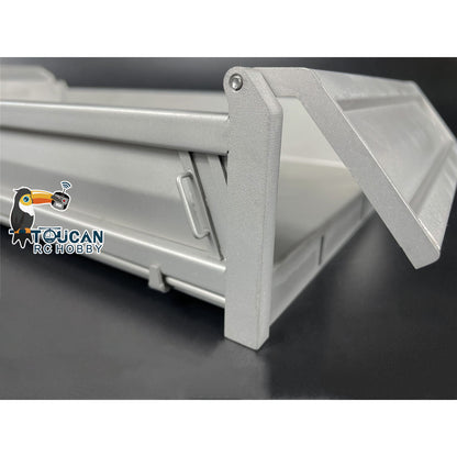 Metall U-förmigen Eimer für 1/14 8x8 Fernbedienung Dumper RC Hydraulische Dumper DIY Ersatzteile Zubehör
