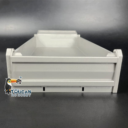 Metall U-förmigen Eimer für 1/14 8x8 Fernbedienung Dumper RC Hydraulische Dumper DIY Ersatzteile Zubehör