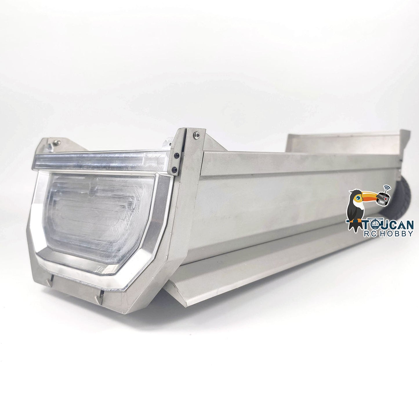 Metall U-förmigen Eimer für 1/14 8x8 Fernbedienung Dumper RC Hydraulische Dumper DIY Ersatzteile Zubehör
