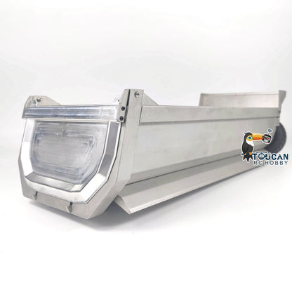 Metall U-förmigen Eimer für 1/14 8x8 Fernbedienung Dumper RC Hydraulische Dumper DIY Ersatzteile Zubehör