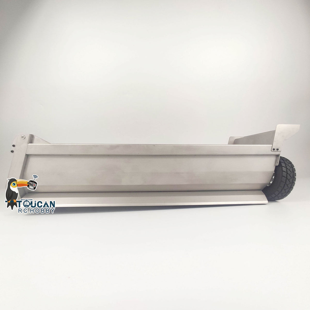 Metall U-förmigen Eimer für 1/14 8x8 Fernbedienung Dumper RC Hydraulische Dumper DIY Ersatzteile Zubehör