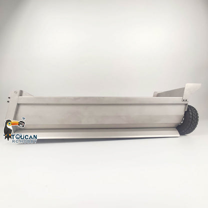 Metall U-förmigen Eimer für 1/14 8x8 Fernbedienung Dumper RC Hydraulische Dumper DIY Ersatzteile Zubehör