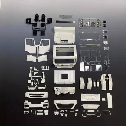 TOUCAN RC HOBBY 1 Set of Cabin Shell Parts With Interior For 1/14 Scale RC Tractor Truck Dumper Car Tipper Model DIY Cars Parts