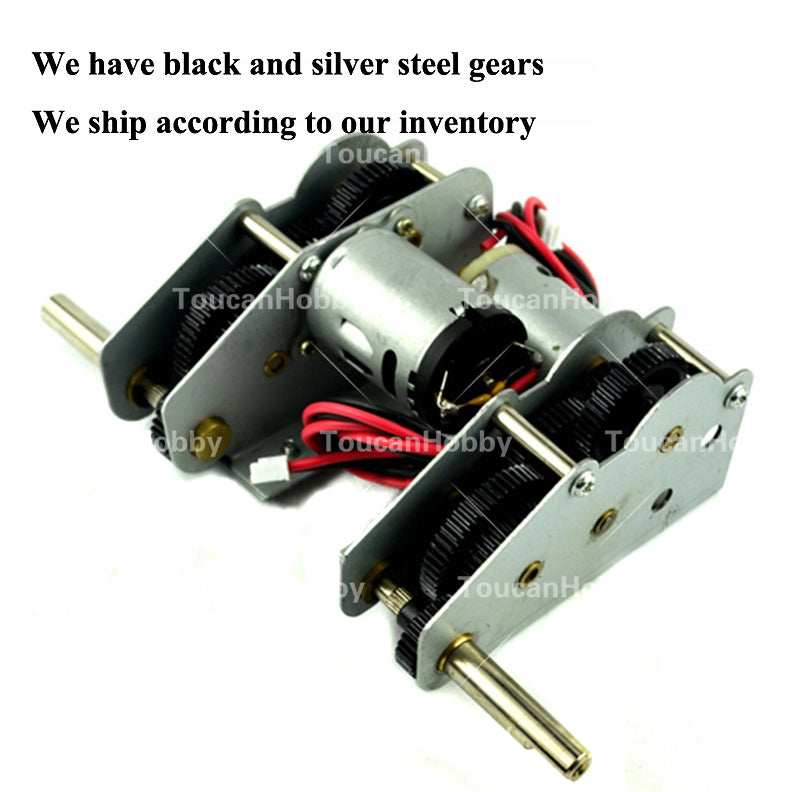 IN Stock Henglong 1/16 Remote Control Tank Steel Gearbox ML 49mm 59mm HL 49mm 59mm With 5.3 Plug Cable For RC Military Vehicle Model Part