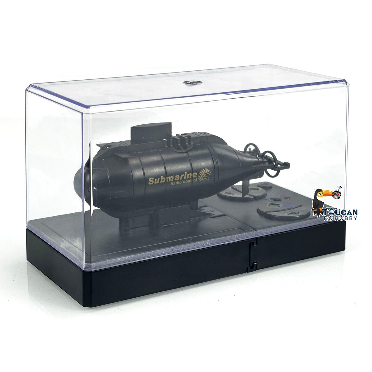 RC RTR Mini-U-Boot mit Doppelpropellern, kabelloses Boot, ferngesteuertes Spielzeug für Kinder, lackiert und montiert, mit wiederaufladbarer Batterie