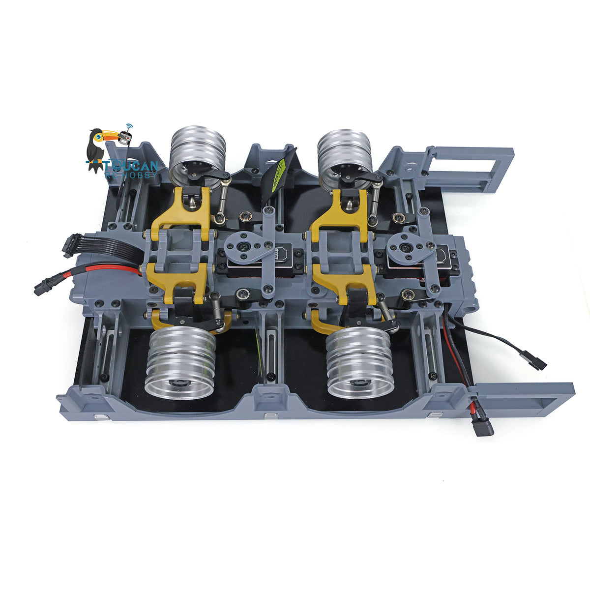Metall CNC Flache Moudule Anhänger Modul für 1/14 NOOXION 2 + 5 achsen RC anhänger Tamiya Anhänger Fernbedienung Traktor Lkw DIY modelle