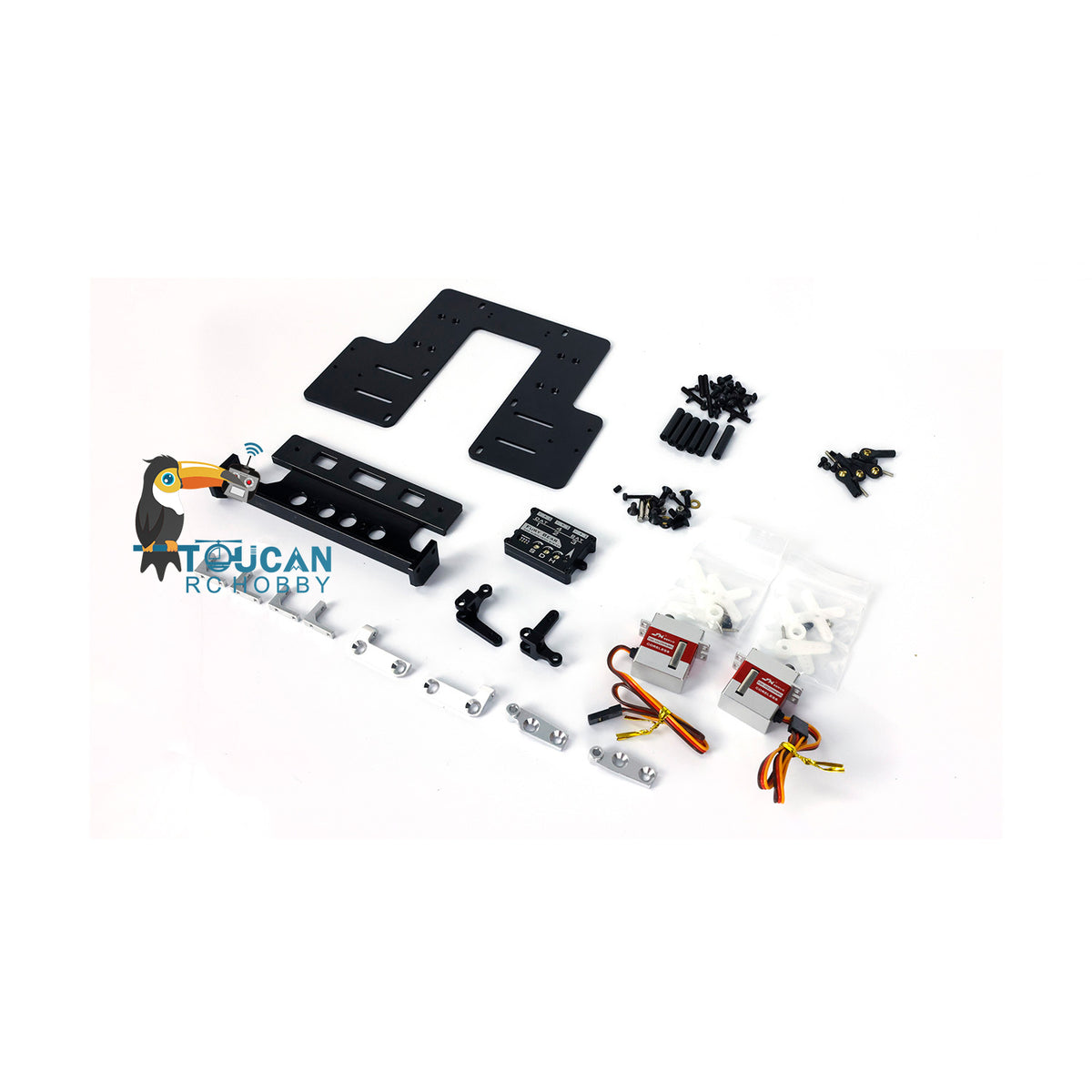 Cab Suspension System W/Zweite Platte Servos für LESU TAMIYA FH 1/14 Skala RC Traktor Lkw Fernbedienung Auto Fahrzeug Modell