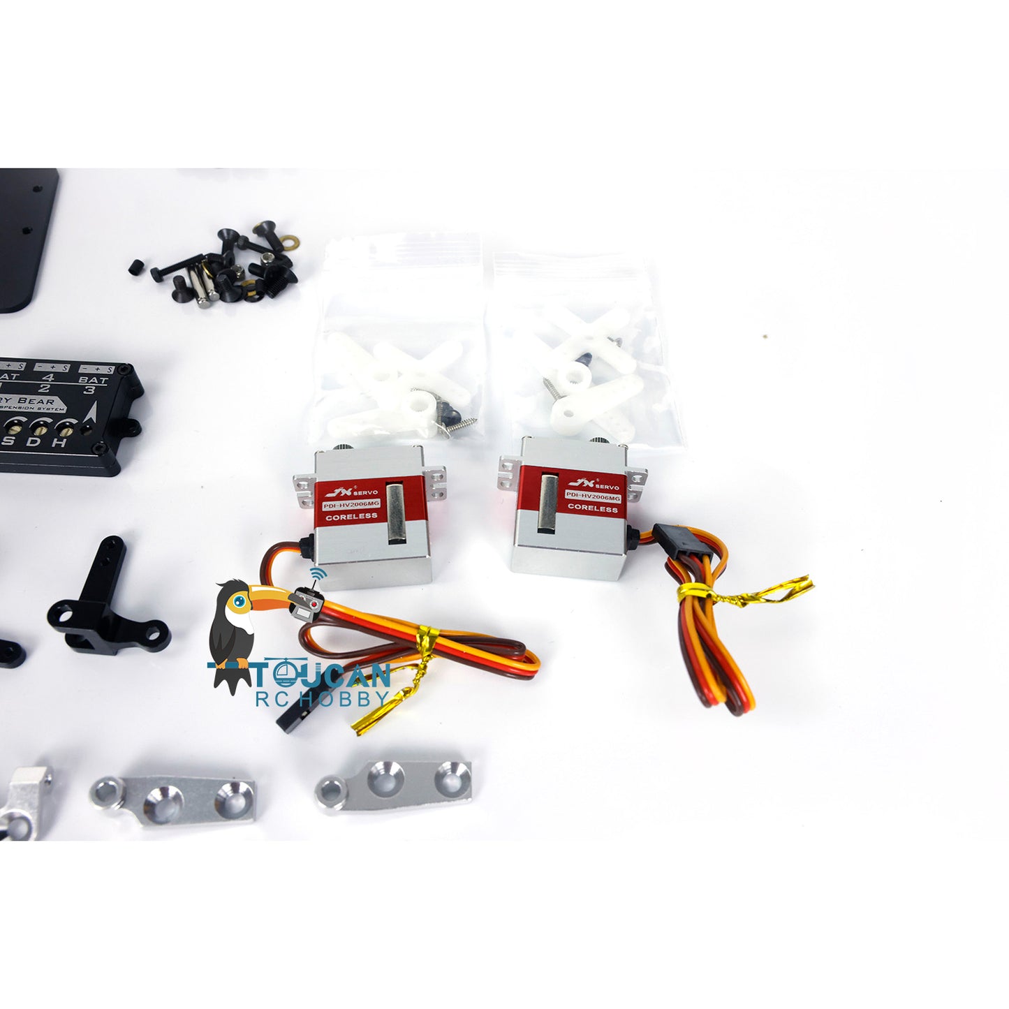 Cab Suspension System W/Zweite Platte Servos für LESU TAMIYA FH 1/14 Skala RC Traktor Lkw Fernbedienung Auto Fahrzeug Modell