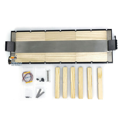 Metall CNC Flache Moudule Anhänger Modul für 1/14 NOOXION 2 + 5 achsen RC anhänger Tamiya Anhänger Fernbedienung Traktor Lkw DIY modelle