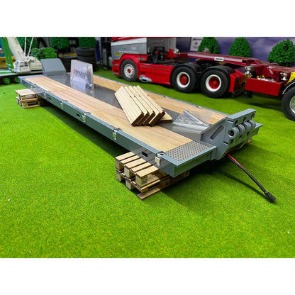 Metall CNC Flache Moudule Anhänger Modul für 1/14 NOOXION 2 + 5 achsen RC anhänger Tamiya Anhänger Fernbedienung Traktor Lkw DIY modelle