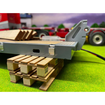 Metall CNC Flache Moudule Anhänger Modul für 1/14 NOOXION 2 + 5 achsen RC anhänger Tamiya Anhänger Fernbedienung Traktor Lkw DIY modelle