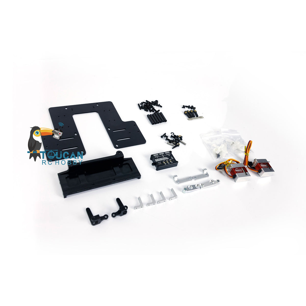 Cab Suspension System W/Zweite Platte Servos für LESU TAMIYA FH 1/14 Skala RC Traktor Lkw Fernbedienung Auto Fahrzeug Modell