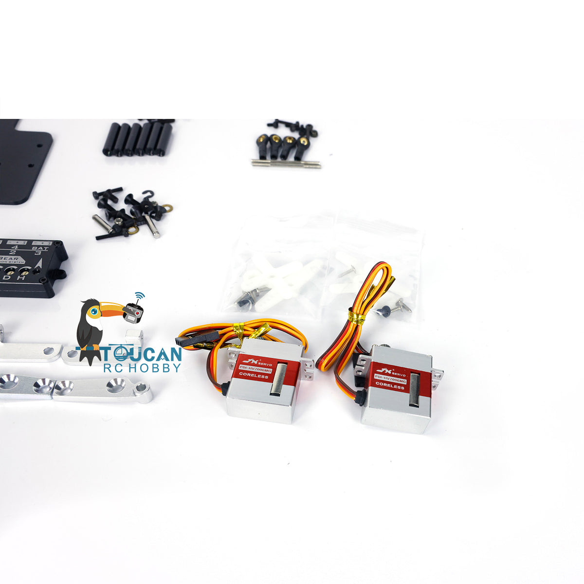 Cab Suspension System W/Zweite Platte Servos für LESU TAMIYA FH 1/14 Skala RC Traktor Lkw Fernbedienung Auto Fahrzeug Modell