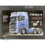 1/14 6X4 RC Tractor Truck 770S 56368 Radio Control Engineering Vehicle Hobby Model Kits Unpainted Emulated Car Motor