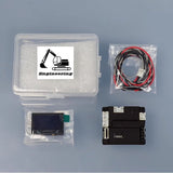 Multimedia Display Screen Current Voltage Temperature Pressure Usage Time Brand for DIY 1/14 RC Hydraulic Excavator Loader