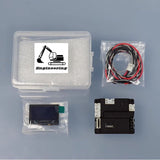 Multimedia Display Screen Current Voltage Temperature Pressure Usage Time Brand for DIY 1/14 RC Hydraulic Excavator Loader