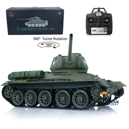 2,4 GHz Henglong 1/16 TK7.0 Kunststoff Sowjetischer T34-85 Ready To Run Ferngesteuerter Panzer 3909 360 Turmketten Kettenräder Leiträder